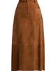 ba & sh Women's Massia Suede Midi-Skirt - 8