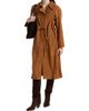 ba & sh Women's Matte Suede Trench Coat - 3