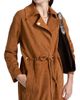 ba & sh Women's Matte Suede Trench Coat - 6