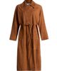 ba & sh Women's Matte Suede Trench Coat - 8