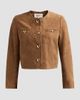 ba & sh Women's Mella Suede Collarless Jacket - 1