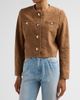 ba & sh Women's Mella Suede Collarless Jacket - 4