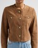 ba & sh Women's Mella Suede Collarless Jacket - 5