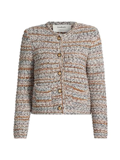 ba & sh Women's Mixed Knit Cardigan