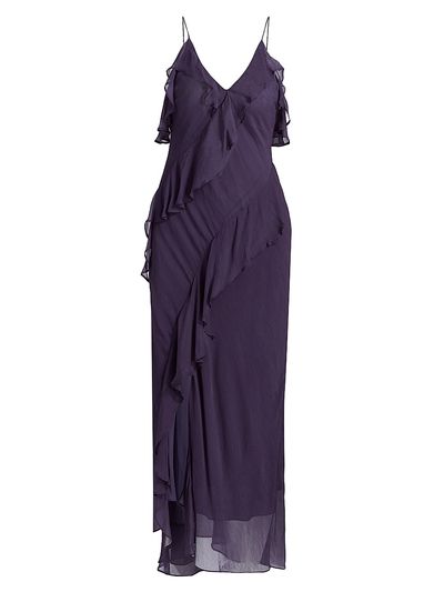 ba & sh Women's Oceane Ruffled Midi-Dress