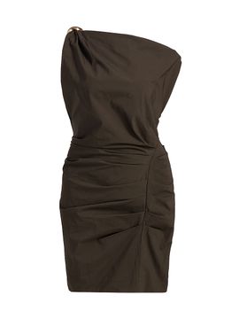 ba & sh Women's Osiris Ruched Off-The-Shoulder Minidress