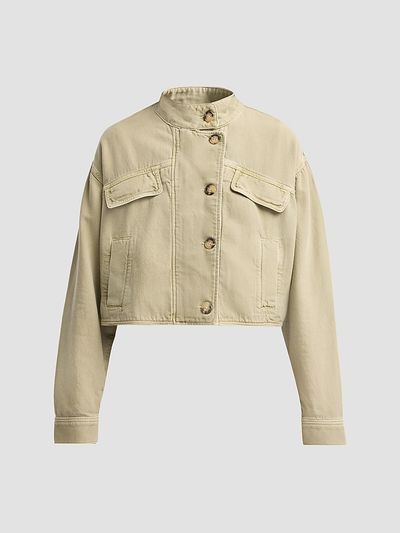 ba & sh Women's Rallo Cotton Crop Jacket