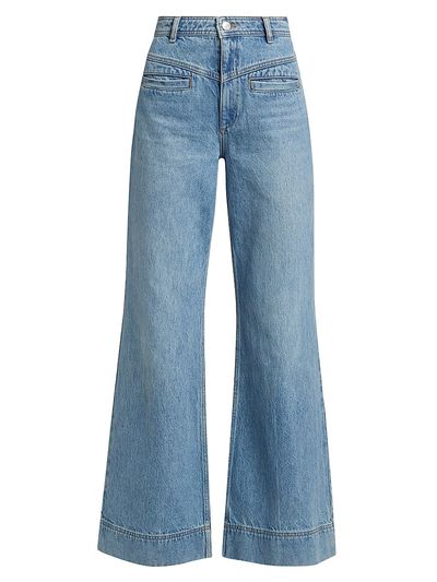 ba & sh Women's Ranja Flared Wide-Leg Jeans