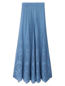 ba & sh Women's Serta Geometric Openwork A-Line Maxi-Skirt
