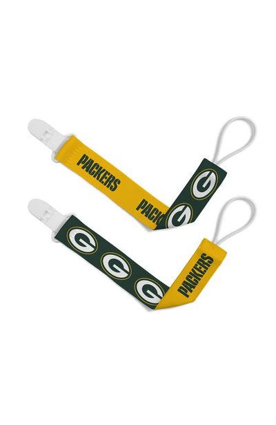 BABY FANATIC BABY FANATIC Green Bay Packers Pacifier Clip 2-Pack