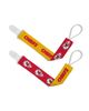 BABY FANATIC BABY FANATIC Kansas City Chiefs Pacifier Clip 2-Pack - 1