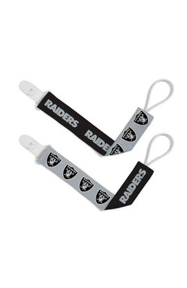 BABY FANATIC BABY FANATIC Las Vegas Raiders Pacifier Clip 2-Pack