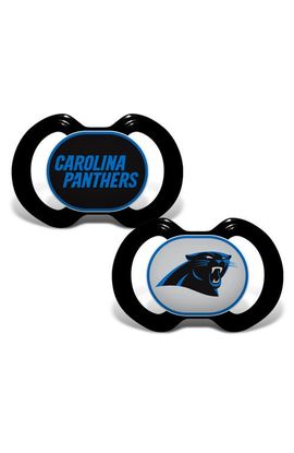BABY FANATIC BABY FANATIC Masterpieces Carolina Panthers Pacifier 2-pack Nfl Team Logo - Silicone Bpa-free - 2 Pack