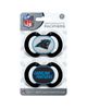 BABY FANATIC BABY FANATIC Masterpieces Carolina Panthers Pacifier 2-pack Nfl Team Logo - Silicone Bpa-free - 2 Pack - 2