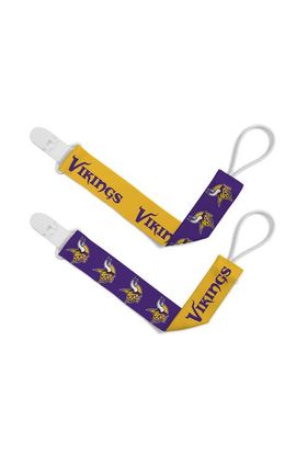 BABY FANATIC BABY FANATIC Minnesota Vikings Pacifier Clip 2-Pack
