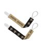 BABY FANATIC BABY FANATIC New Orleans Saints Pacifier Clip 2-Pack - 1