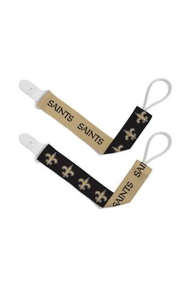 BABY FANATIC BABY FANATIC New Orleans Saints Pacifier Clip 2-Pack
