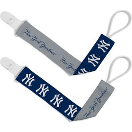 BABY FANATIC BABY FANATIC New York Yankees Pacifier Clip 2-Pack