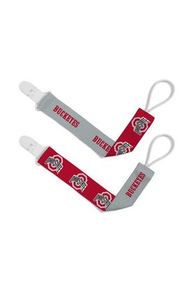 BABY FANATIC BABY FANATIC Ohio State Buckeyes Pacifier Clip 2-Pack