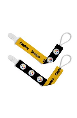 BABY FANATIC BABY FANATIC Pittsburgh Steelers Pacifier Clip 2-Pack