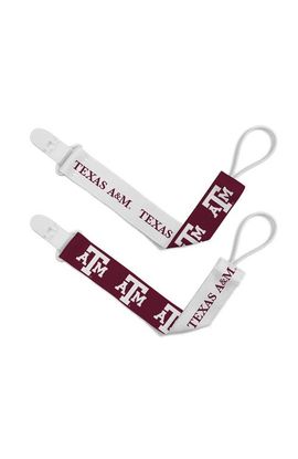 BABY FANATIC BABY FANATIC Texas A&M Aggies Pacifier Clip 2-Pack