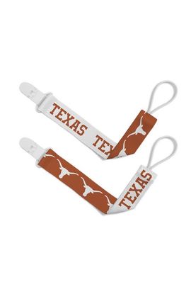 BABY FANATIC BABY FANATIC Texas Longhorns Pacifier Clip 2-Pack