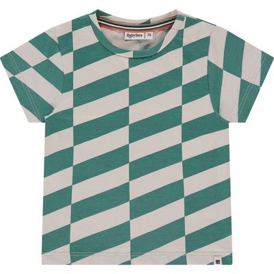 BABYFACE BABYFACE Asymmetrical Print Short Sleeve T-Shirt