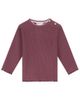 BABYFACE BABYFACE Picot Trim Ribbed Long Sleeve Tee (baby) - 1