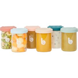 Babymoov Babymoov 6-Pack Isy Glass Storage Jars