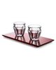 Baccarat Harcourt Café Baccarat Crystal Tumblers & Tray Set - 4