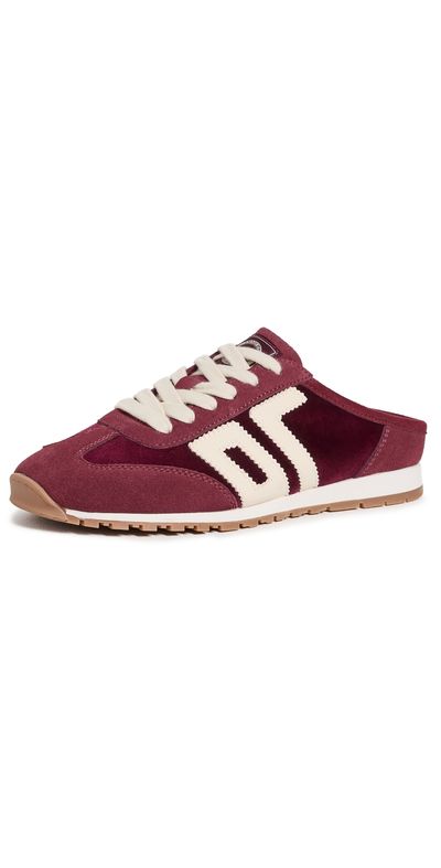 Back 70 Back 70 Venice Sneaker Mules Velvet Wine Butter
