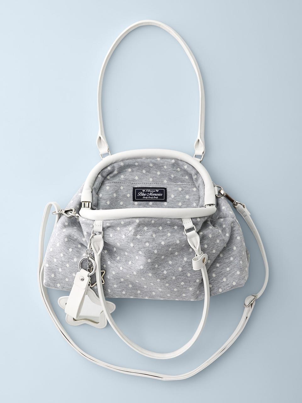 BadBlue Dot Cozy Dumpling Shoulder Bag [Gray]