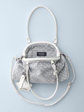 BadBlue Dot Cozy Dumpling Shoulder Bag [Gray]