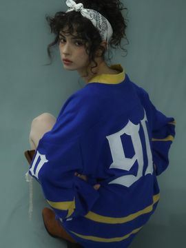 BadBlue Hockey Jersey Blue
