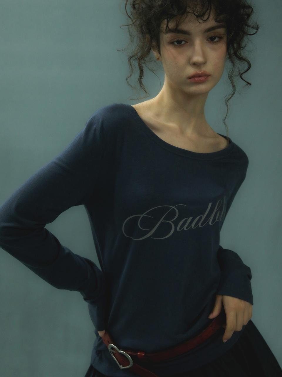 BadBlue Loose Fit Top Charcoal