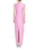 Badgley Mischka Badgley Mischka Cap Sleeve Pleated Waist Gown - 2