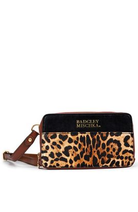 BADGLEY MISCHKA BADGLEY MISCHKA Leopard Vegan Leather Pouch Belt Bag