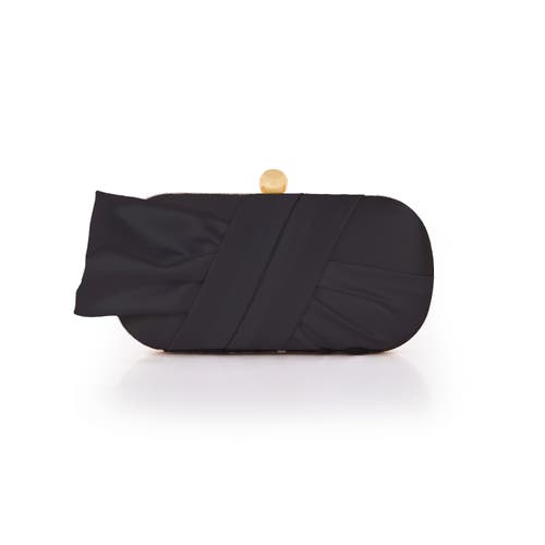 BADGLEY MISCHKA BADGLEY MISCHKA Margo Satin Tie Minaudiere