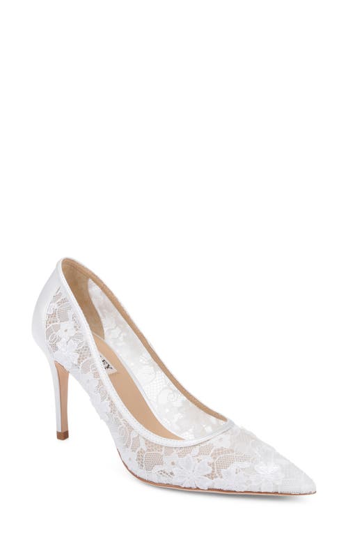 BADGLEY MISCHKA BADGLEY MISCHKA Rania Sequin Lace Pointed Toe Pump