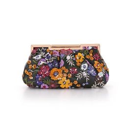 BADGLEY MISCHKA BADGLEY MISCHKA Rosalin Floral Sequin Beaded Pouch Clutch
