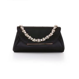 BADGLEY MISCHKA BADGLEY MISCHKA Seraphina Satin Clutch with Crystal Necklace Handslip