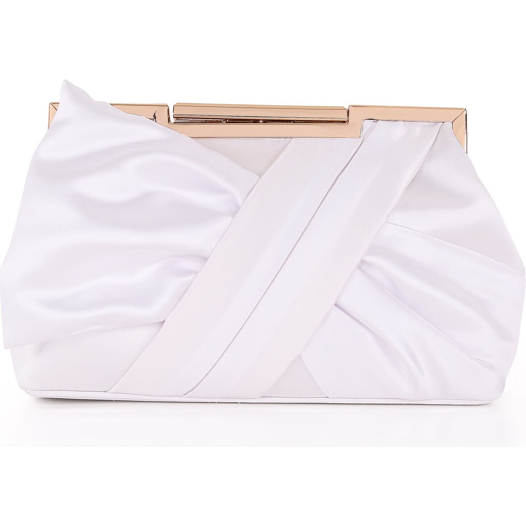 BADGLEY MISCHKA BADGLEY MISCHKA Visvien Satin Tie Pouch Clutch