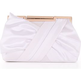 BADGLEY MISCHKA BADGLEY MISCHKA Visvien Satin Tie Pouch Clutch
