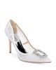 Badgley Mischka Badgley Mischka Women's Cher Iii Satin & Lace Stiletto Pumps - 1