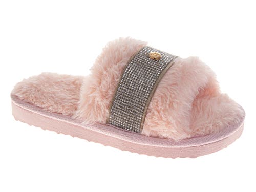 BADGLEY MISCHKA BADGLEY MISCHKA Womens Plush Slide Slippers