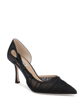 Badgley Mischka Badgley Mischka Women's Rayna Satin Bow High Heel Pumps