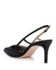 Badgley Mischka Badgley Mischka Women's Reem Embellished Satin Slingback Pumps - 3
