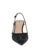 Badgley Mischka Badgley Mischka Women's Reem Embellished Satin Slingback Pumps - 4