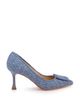 Badgley Mischka Badgley Mischka Women's Yanet Woven Denim Mid Heel Pumps - 2