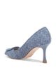 Badgley Mischka Badgley Mischka Women's Yanet Woven Denim Mid Heel Pumps - 4